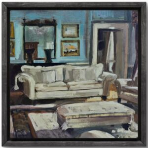 The white sofa